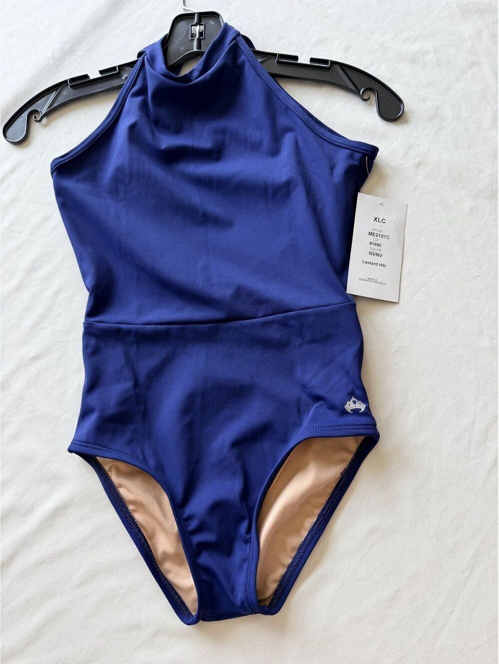 Mariia Halter‎ Dance Leotard Open Back Navy Size XLC Extra Large Child ME2101C - Picture 3 of 6